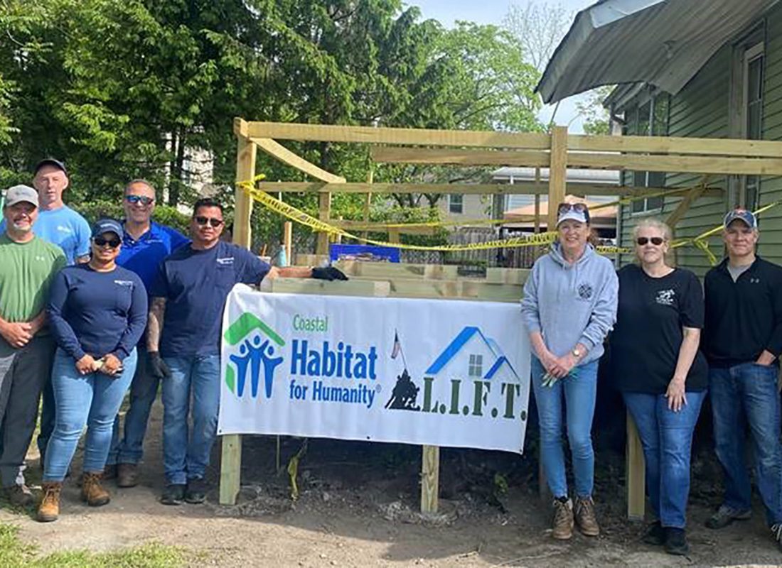 CBA Gives Back - Portrait of the Conover Beyer Associates Team Volunteerting at a Habitat for Humanity Event
